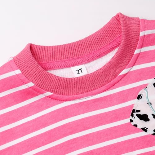 Toddler Girls Dog Sweatshirt Baby Crewneck Pullover Sweater Shirts Cotton Long Sleeve Tops Kids Winter Clothes 3T3