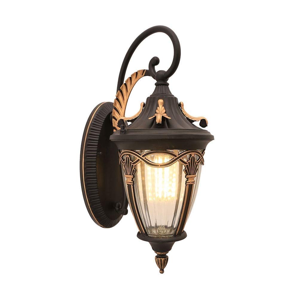 YUANCHUTOP Wall Sconce European Vintage Waterproof Exterior Wall Lantern, Wall Mounted Lighting Fixtures Decoration, E27 Villa Garden Courtyard Terrace Outdoor Wall Lamp Waterproof
