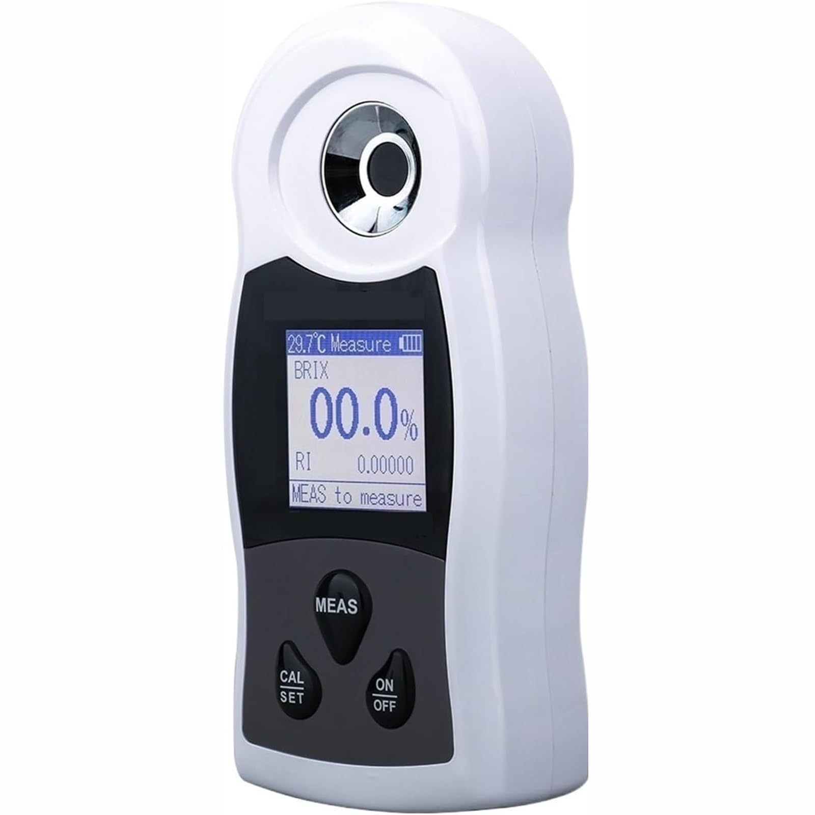 Refractómetro digital recargable para concentración de azúcar, vino, cerveza y frutas, sacarímetro preciso y fácil de usar para elaboración de cerveza casera y pruebas de bebidas