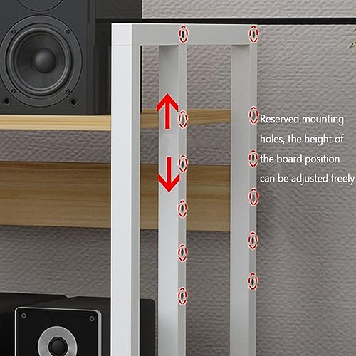 Support audio avec roulettes pour ajuster la hauteur de vos lecteurs - 3
