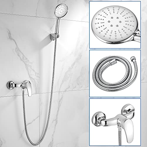 GERUIKE Set Rubinetto per Vasca e Doccetta, con