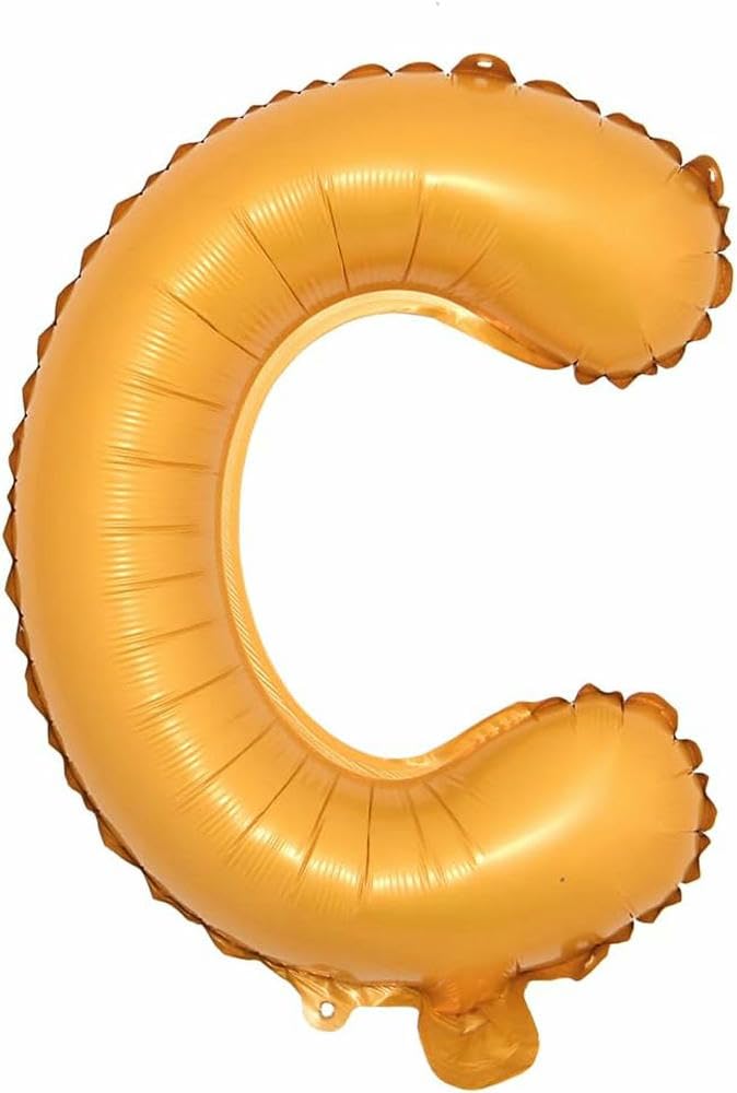 40 cm Orange Alphabet Letter C Balloons Aluminium Hanging Foil Film Balloon Wedding Birthday Party Decoration Banner Balloons