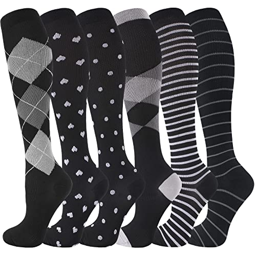Image of bropite Compression Socks for Women &Men Circulation-Support Knee High Socks 20-30 mmhg-Best for Running,Medical,Nurse,Travel