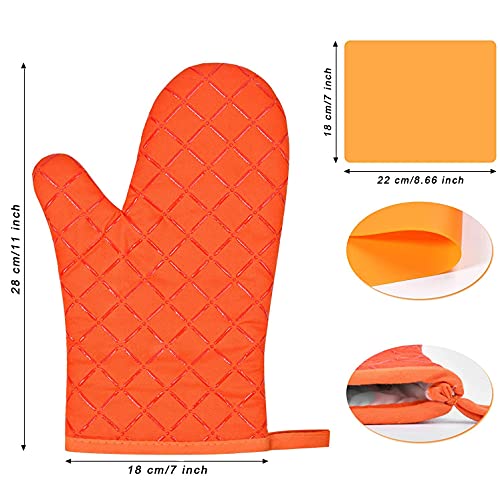 Guantes de algodón para horno y microondas resistentes al calor lavables 5