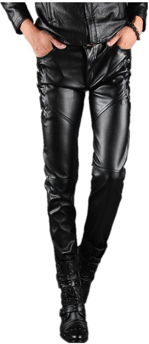 売り込み 本革 レザーパンツ キャメル ブラウン ライダースパンツ