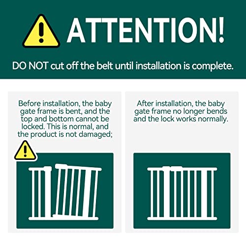 Babelio Baby Gate For Doorways And Stairs, 26-40 Inches Dog/Puppy Gate, Easy Install, Pressure Mounted, No Drilling, Fits For Narrow And Wide Doorways, Safety Gate W/Door For Child And Pets #TOP7