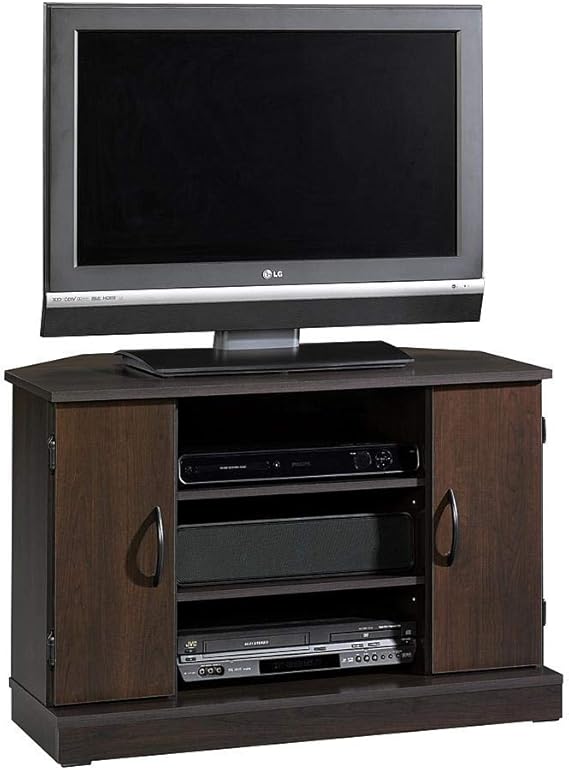 Essential Home Beginnings Corner TV Stand, Cherry Home