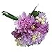 Produktbild Lazzboy Unechte BlumenKünstliche Deko Blumen Gefälschte Blumen Blumenstrauß Seide Wirkliches Berührungsgefühlen, Braut Hochzeitsblumenstrauß für Haus Garten Party Blumenschmuck #14(D)