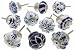 Zoya's 10 Mixed Blue Shabby Chic Ceramic Cupboard Knobs Drawer Pull Kitchen K-203A