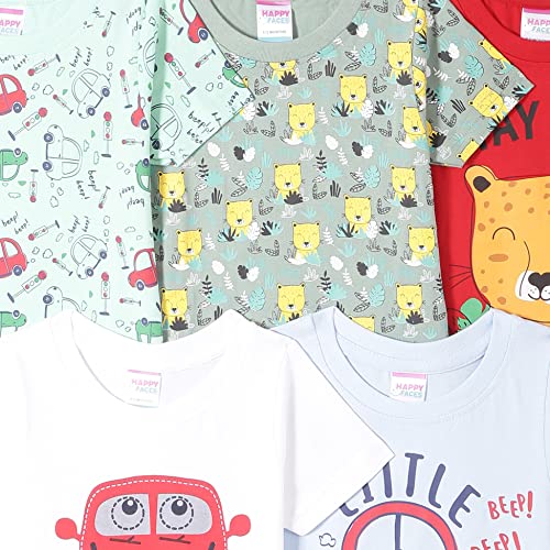 Image of Mom's Love Boy's Printed Regular Fit Baby and Toddler T-Shirt Set
