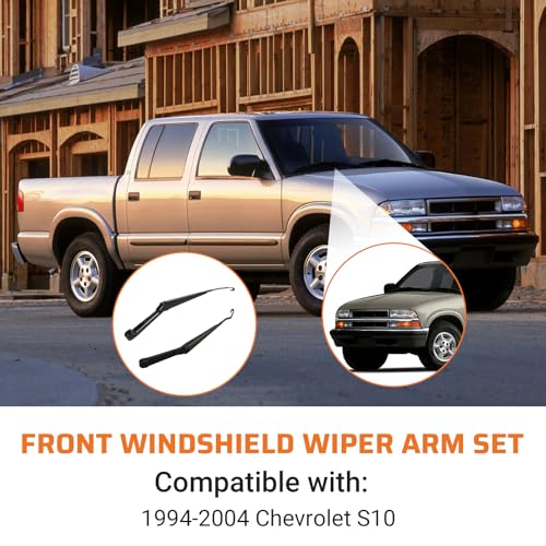 Image of OEM Style Windshield Wiper Arm Pair Kit Fits for 1994-2004 Chevrolet S10 Pickup Front Left Right Replacement Arms