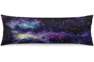 Galaxy Body Pillow Case 20'x54' Universe Star Night Decorative Throw Pillow Cover...