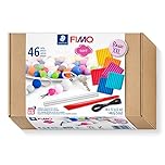 STAEDTLER 8023 15 FIMO - Pasta modellabile polimerica morbida indurente al forno, kit Basic XXL, colori assortiti (confezione da 26 blocchi da 57 g e 20 accessori)