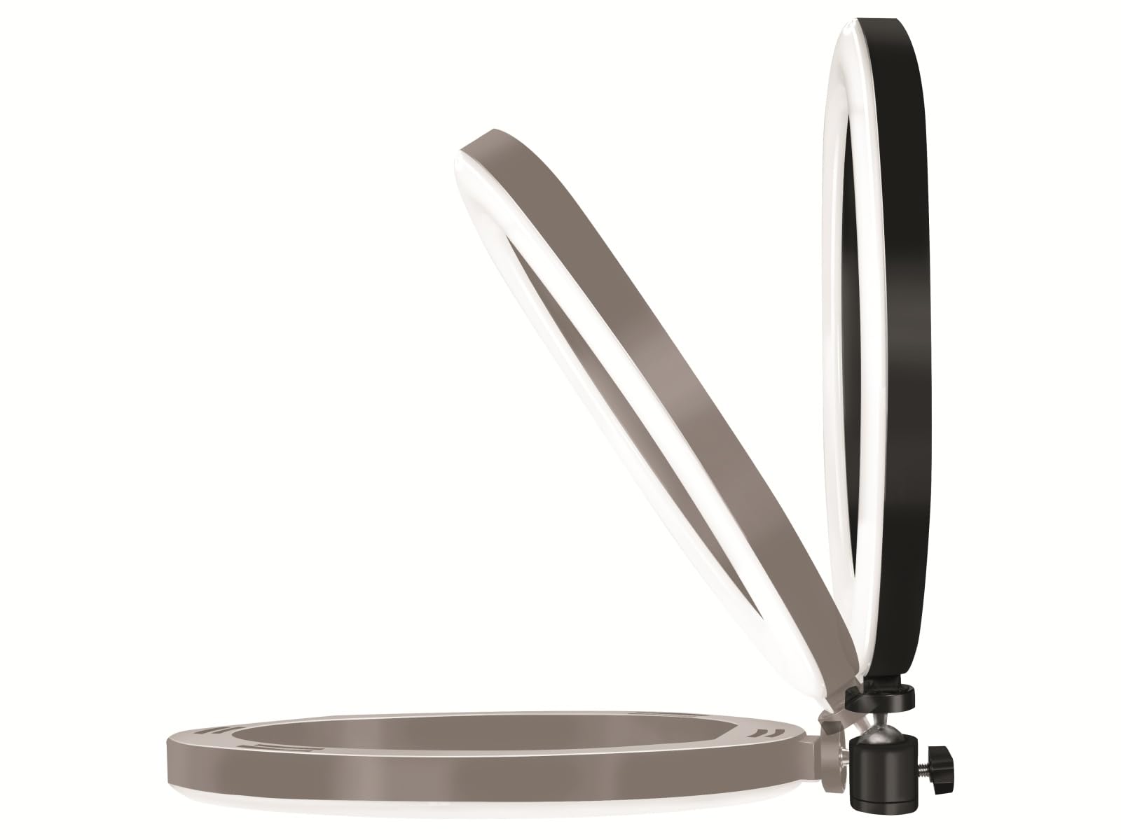 LogiLink AA0151 - lampa pierścieniowa LED (Ø 20 cm) z uchwytem na smartfon, 3 tryby kolorów (naturalny, ciepły, zimny) i 72 diody LED do profesjonalnych filmów i zdjęć, czarna, 72 diody LED (Ø 20)