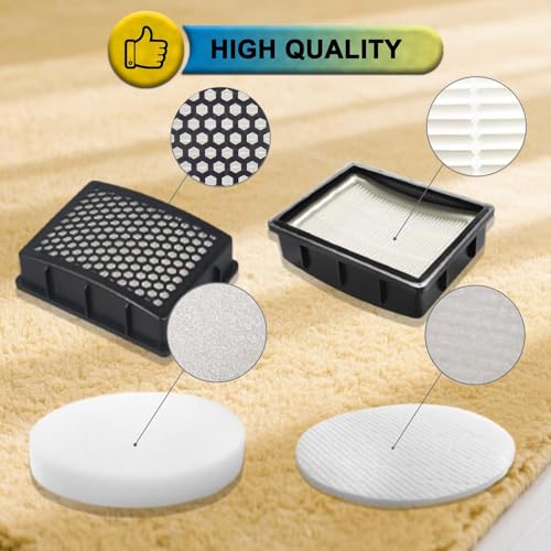 K4010 Bagless Upright Vacuum Replacement Kit for Kenmore Upright Cleaner Models# DU2015 DU2012 (2 HEPA Filter + 4 Foam Filter + 4 Felt Filter) by SpaceTent - Image 5