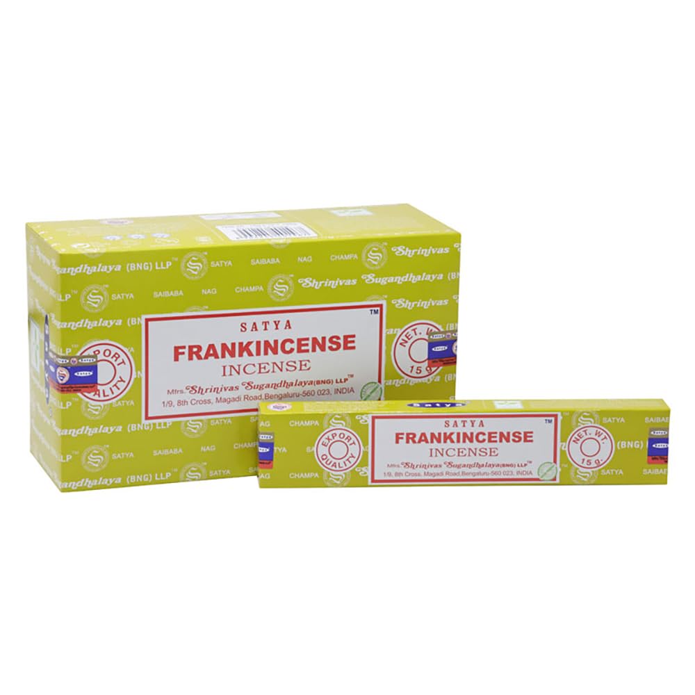 VIE Satya Incense Sticks, 12 Packs x 15g, Frankincense