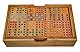 LOGOPLAY Domino Doppel 9 - Legespiel - Gesellschaftsspiel aus Holz mit 56 Spielsteinen