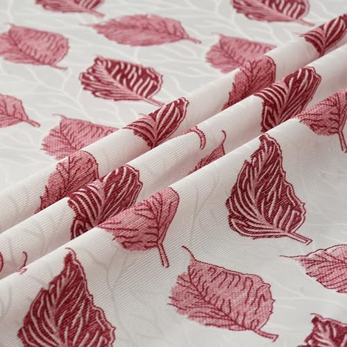 Image of Room Darkening Home Decor Curtains for Living Room, Bedroom Doors and Windows Panel, Parda, Eyelets Hanging, Maroon, 4 x 6 Feet, Pack of 2