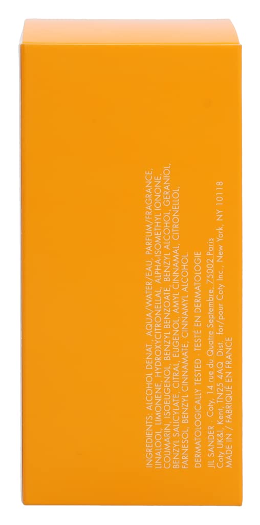 JIL SANDER Sun Edt Spray per uomo e donna, ideale per un profumo di lunga durata, 75 ml