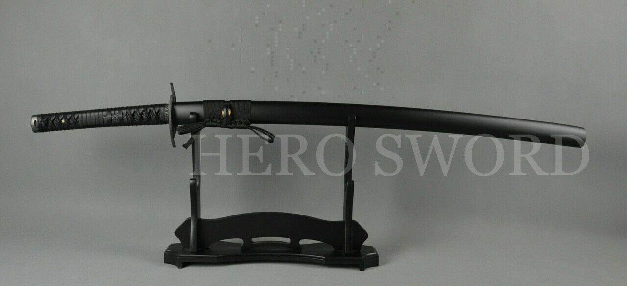 YL Sword Black Dead God Japanese Samurai Sword Hand-Sharpened T10 Blade Katana Full Tang