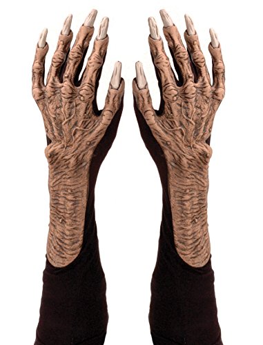 Zagone Studios G1001 Adult Monster Hands, Brown/Beige, One Size
