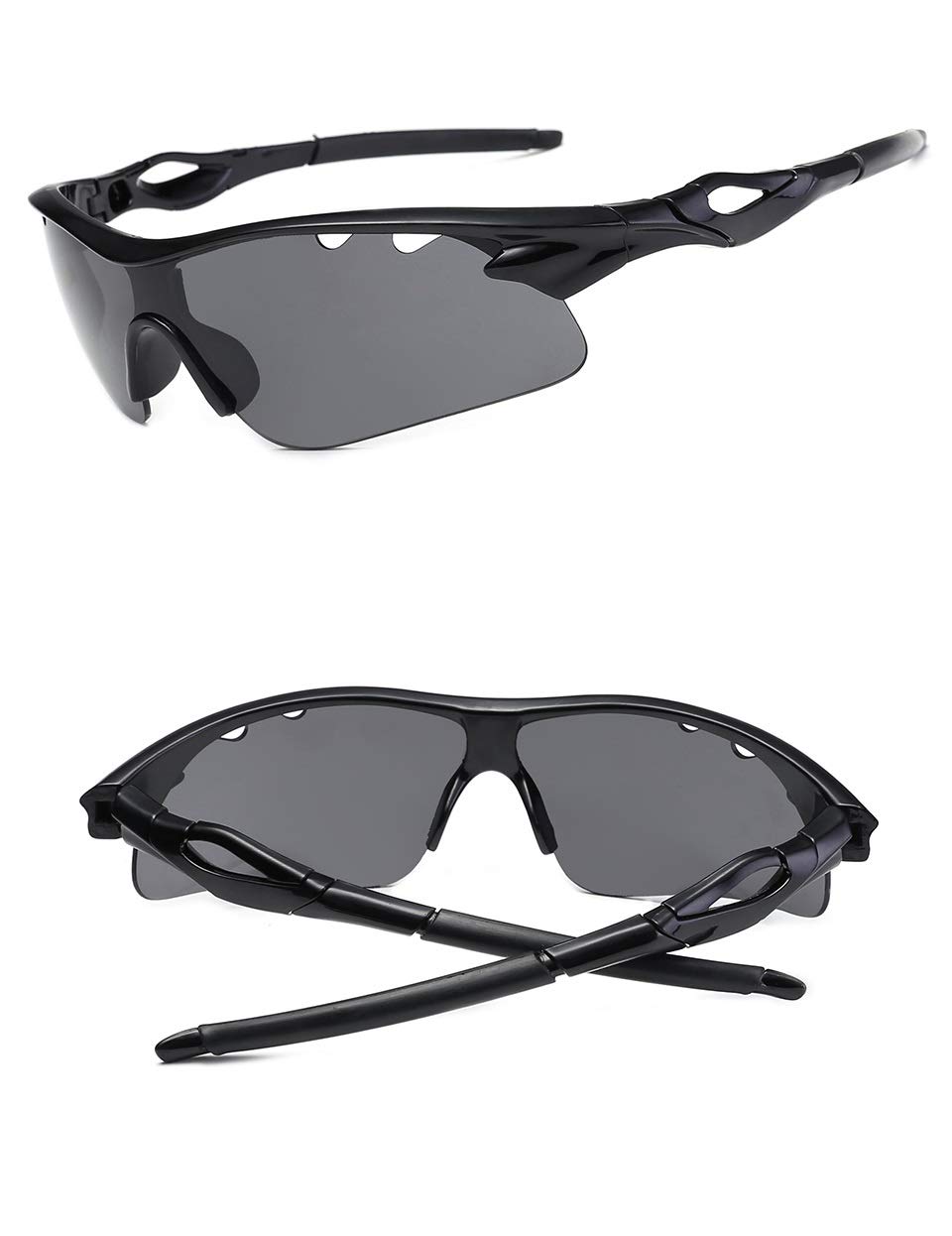 YafeitePolarized Sports Sunglasses for Men Women Cycling Running, Anti-Fog Ideal for Driving or Sports Activity