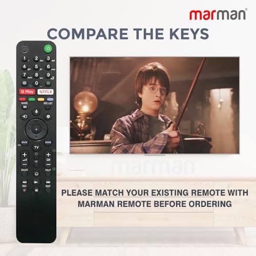 Image of marman Compatible with Sony Bravia Remote Control Original Model RMF-TX500E with Voice Function Only P Series OLED UHD 4K HDR TV Suitable for these Patterns X85J A80J X800H RMF-TX500U- Pairing Must !