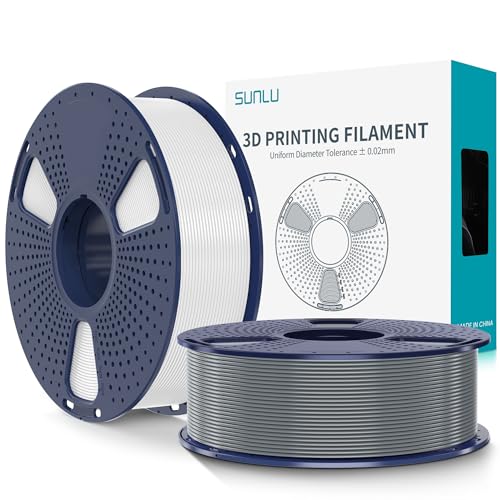 SUNLU PLA+2.0 3D Printer Filament 2KG, Tougher and Stronger PLA Plus Filament...