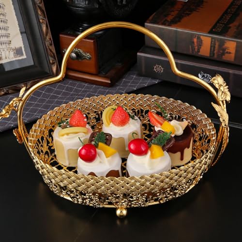 Bandeja de metal para postres y frutos secos en cenas de estilo europeo 5