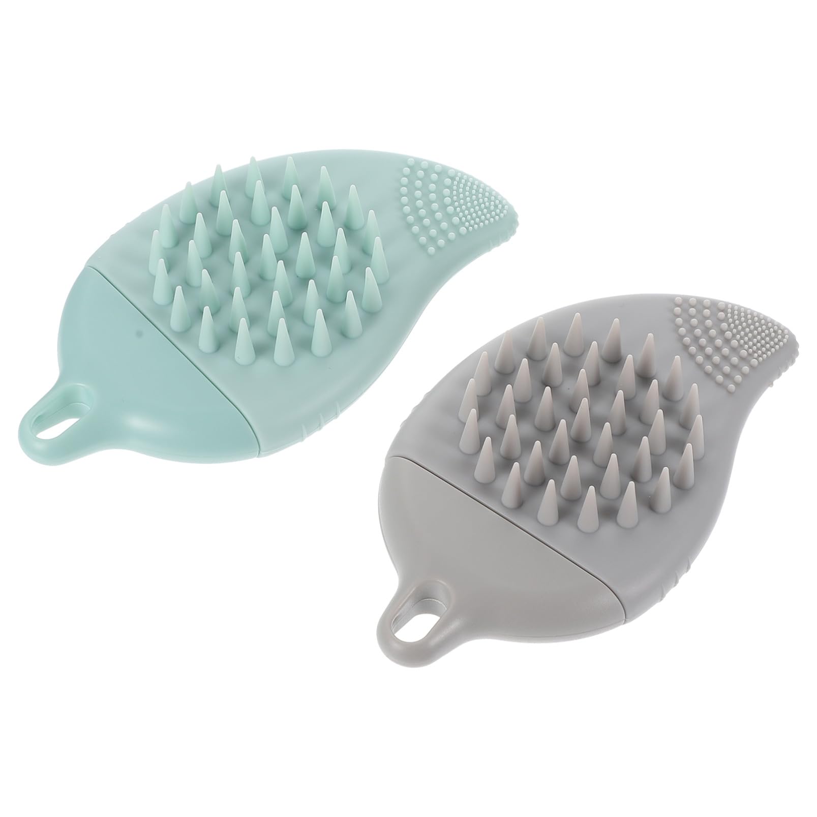 Healvian 6pezzi Spazzola Massaggiante Silicone Multifunzionale Per Pulizia e Massaggio Del Capelluto Da Silicone Alimentare Per e Del Corpo
