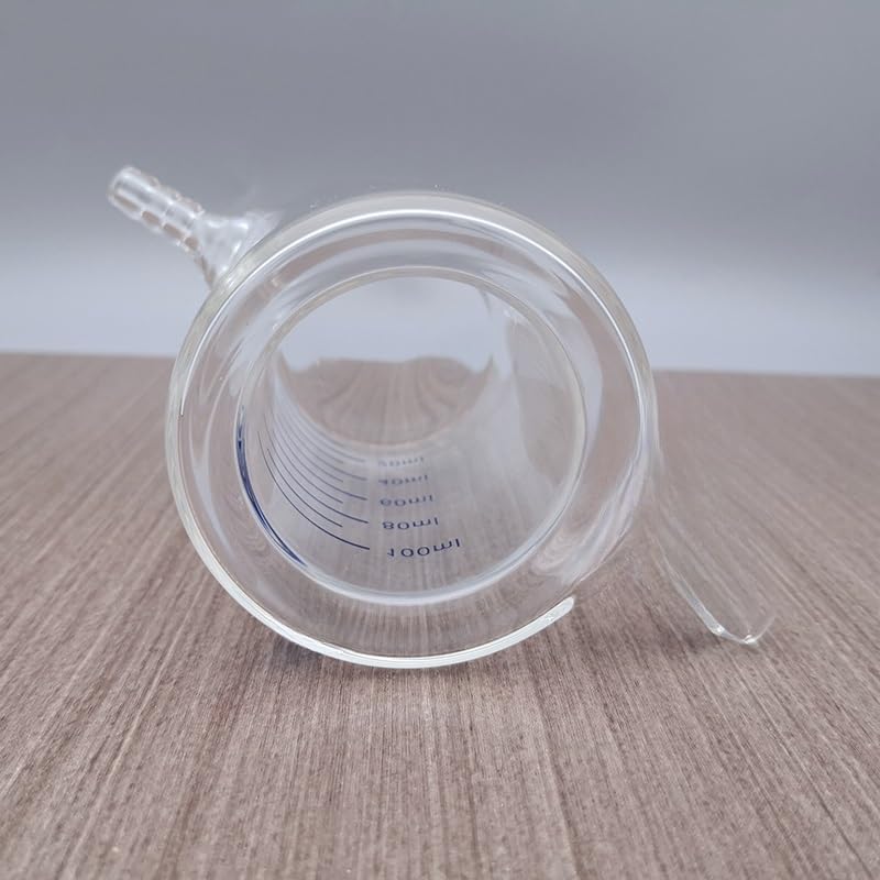 Cylinder stopniowany, szklana zlewka z podwójną ścianką ze szkła borokrzemowego, 50-1000 ml, szkło laboratoryjne do dokładnego pomiaru