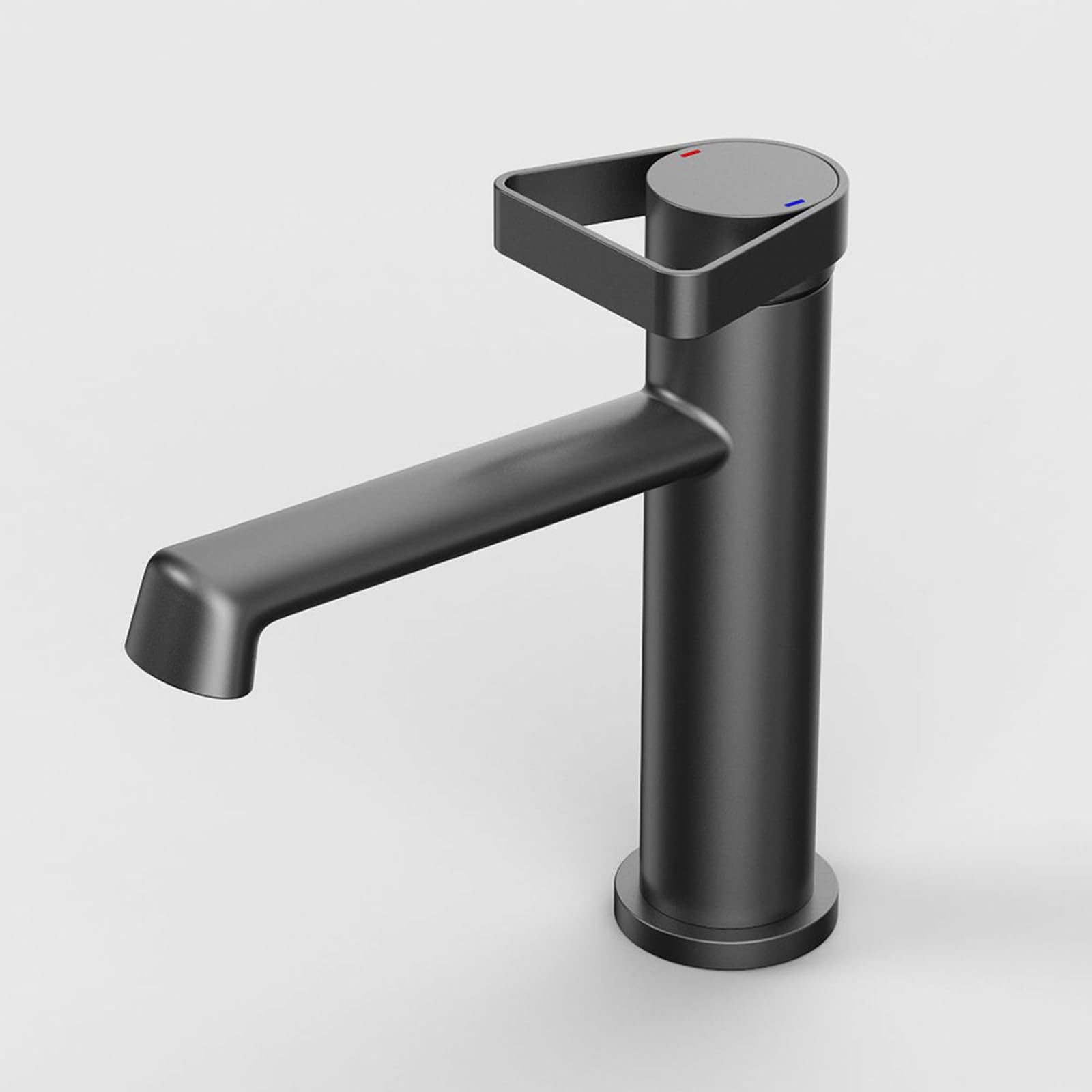 Hcfyauis Gun Gray Bathroom Single Handle Single Hole Rv Lavatory Vessel Sink With Hot And Cold Water, Bathroom Washbasin Brass Utility Sink