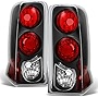 AKKON - For 2002 2003 2004 2005 2006 Cadillac Escalade Replacement Left + Right Side Black Tail Lights Lamps Set