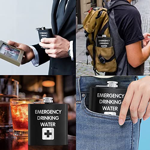 Touner Emergency Water Hip Fxxk For Shot Drinking Of Whiskey And Vodka, Groomsmen Gifts, Wedding Valentine's Christmas Gift, Wedding Hip Fxxxk, Brother Gift #TOP5