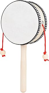Wooden Rattle Drum Monkey Drum DIY Painting Craft Wooden Shaking Toy Mini Percussion Instrunment for Kids Boys Girls Early Childhood Development Toy Music Toy for Kids Wooden Percussion Instruments