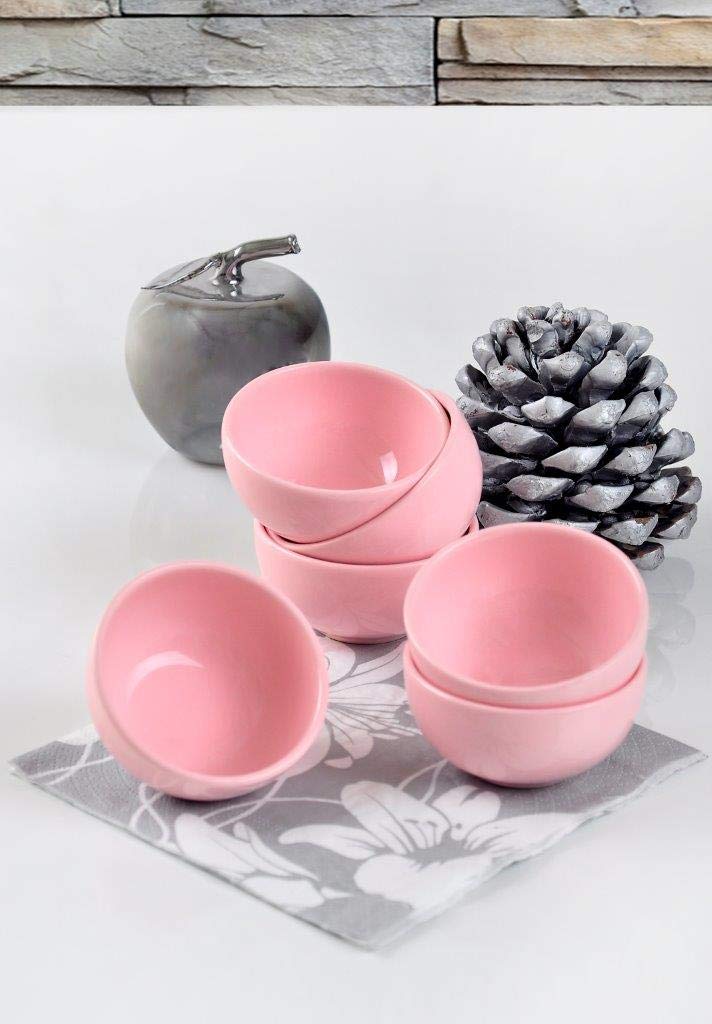 Keramika Pembe Bulut Kase 8 Cm 6 Adet