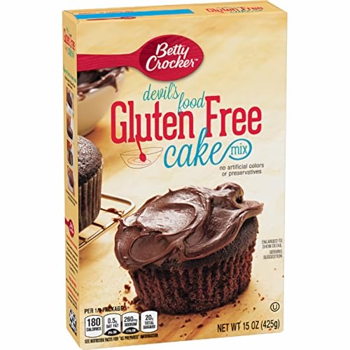 Betty Crocker, Gluten Free, Devils Food Cake Mix, 15oz Box