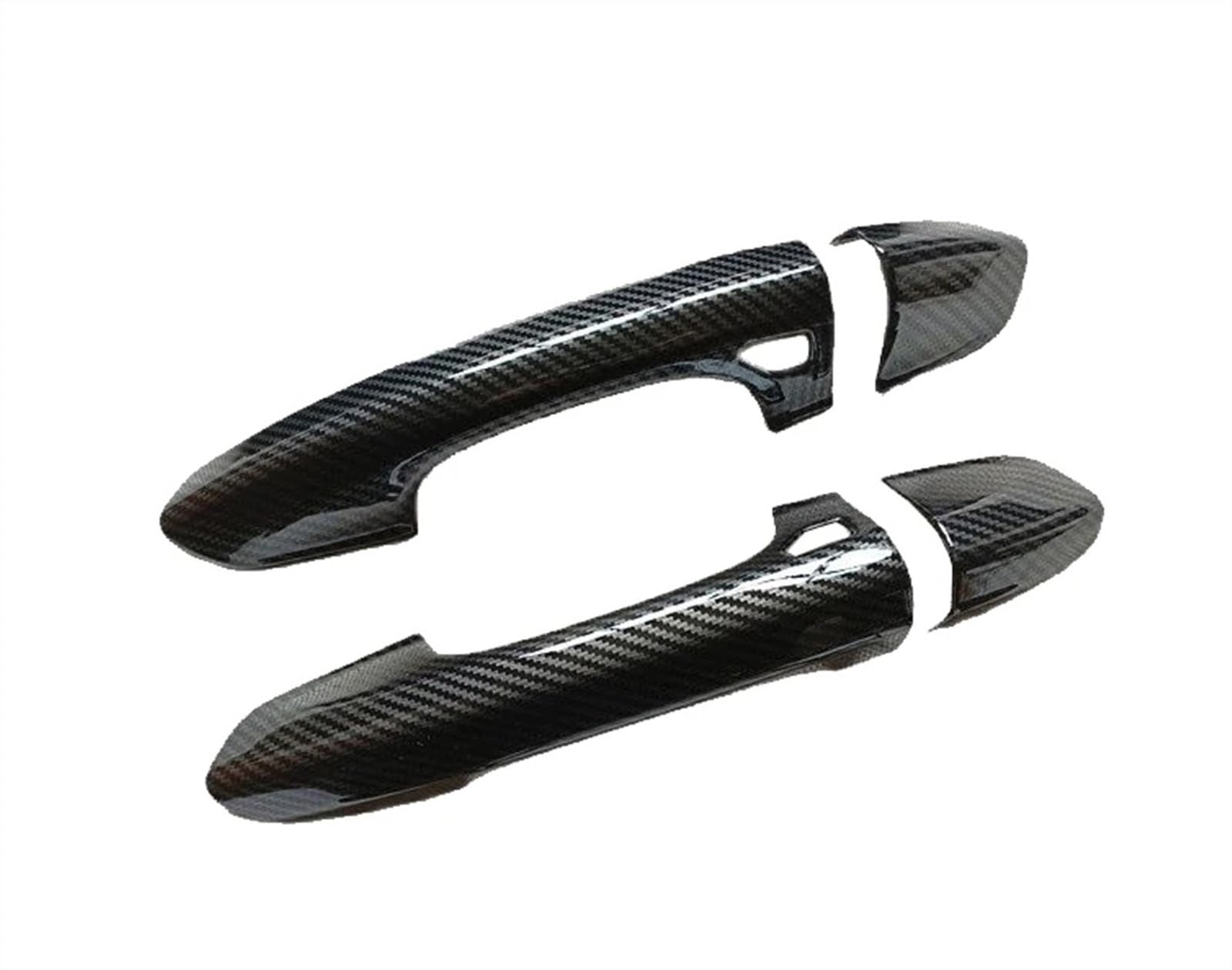 Byskjz Carbon Fiber Car Exterior Door Handle For Mustang For Mk6 For S550 2015 2016 2017 2018 2019 2020 2021 2022 2023 Car Side Door Handle Exterior Accessories(Carbon Fiber)