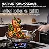 GLOBEHOME 8 Inch Mini Stainless Steel Frying Pan - 5 Ply Stainless Clad Skillet with Aluminum Core, Durable and Even Heating, Professional Cookware for Induction, All Stoves, Oven and Dishwasher Safe #2