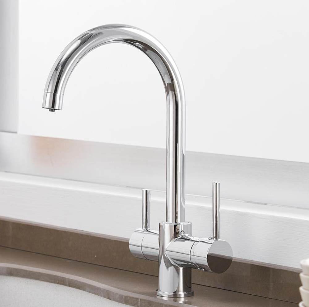 MXXQRHF G1/2 Kitchen Faucets Waterfilter Taps Kitchen Faucets Mixer Drinking Water Filter Faucet Kitchen Sink Tap Water Tap,Chrome