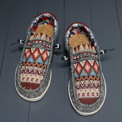 Men's Casual Comfort Fashion Sneakers - Breathable, Stylish High Street Beanie Shoes with Elastic Laces, Striped Pattern, All-Season Wear2