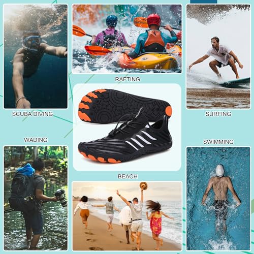 Image of Hike Barefoot Shoes Womens Men,Unisex Barefoot Water Shoes Breathable, Anti-Slip Hiking Footwear for Athletic Wide Toe Shoe Footwear for Hiking, Walking, Running, Yoga, and Water Sports