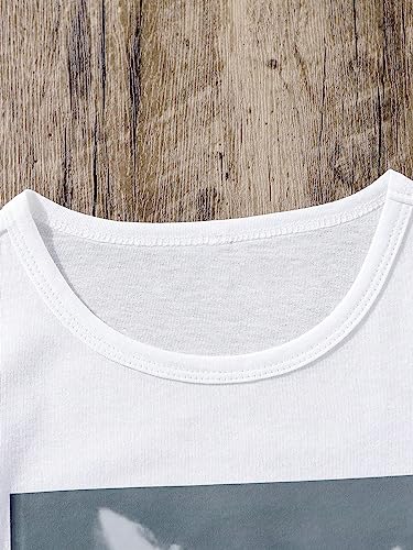 SOLY HUX Girl's Cute Cat Graphic Tees Letter Print Short Sleeve T Shirts Preppy Clothes Summer Tops4