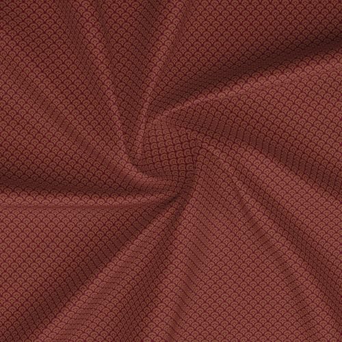 Image of BOUTIQUE LIVING Heritage Walk 100% Egyptian Cotton 200 TC Red Ethnic Print King Bedsheet with 2 Pillow Covers