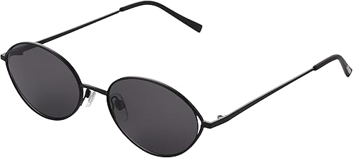 Steve Madden Gafas de sol vintage ovaladas para mujer negro mate 2087in Negro mate 53mm