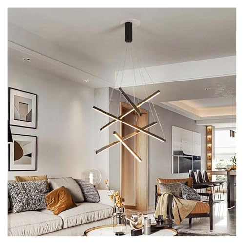Lustre LED moderne blanc chaud pour sublimer votre séjour et duplex