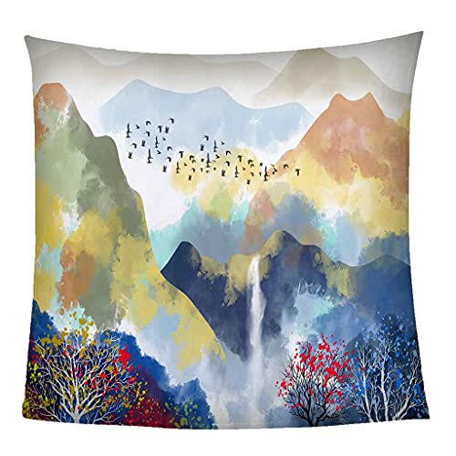 Couverture Microfibre Haut de Gamme Imprimé Montagne 3D