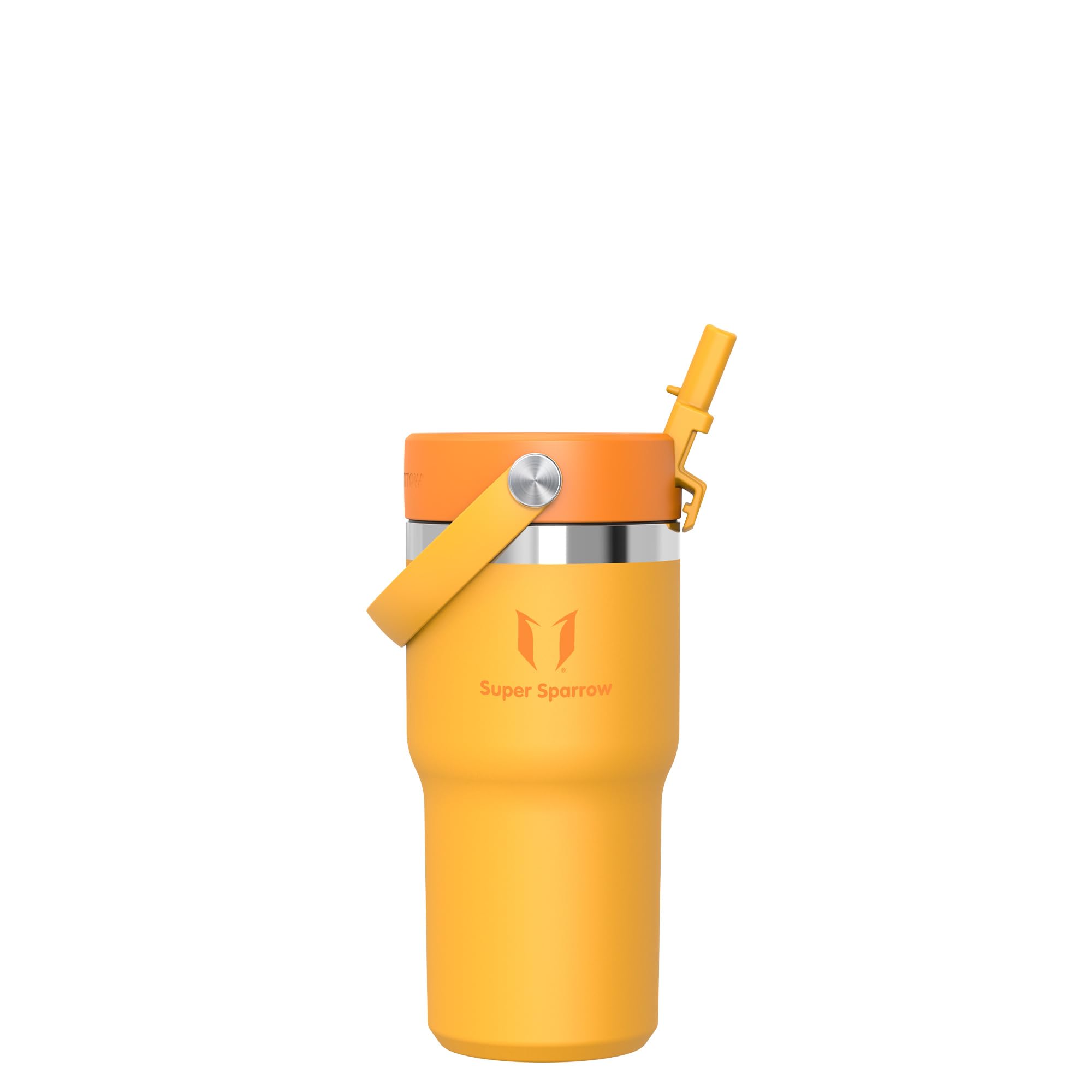 Sparrow Botella Termica 620ml Tumbler Vaso Termico con Pajita-Termo con Asa