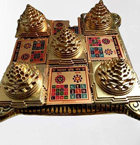 Shri Vyapar Vridhi Chowki - Shree Vyapar Vriddhi Yantra for Pooja,Meditation,Prayer,Success,Home,Decor,Office,Business,Vastu,Health and Wealth