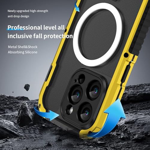 Coque iPhone 14 Pro Max silicone et métal antichoc compatible MagSafe - 2